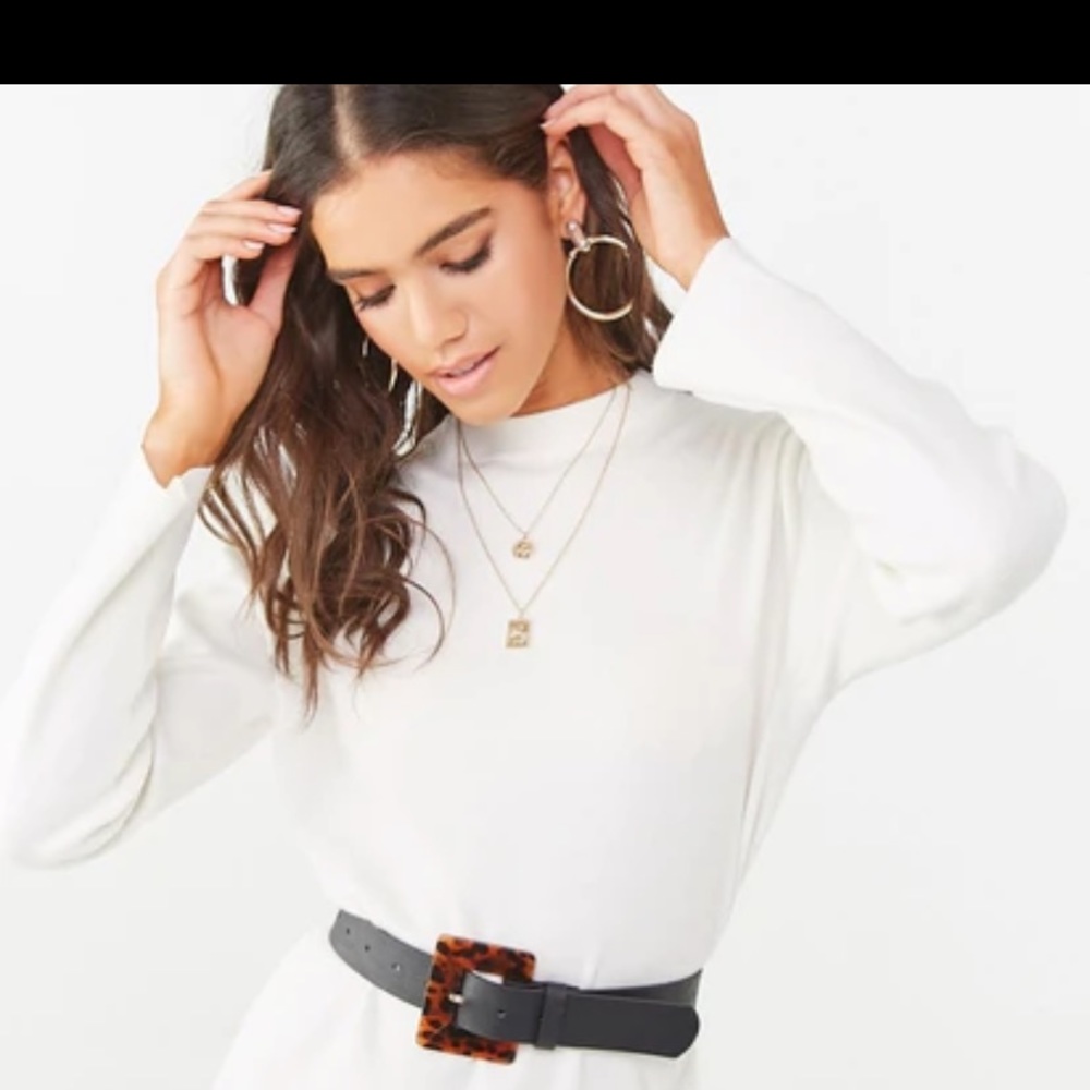 Forever 21 White Sweater dress